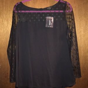 Express polka dot blouse